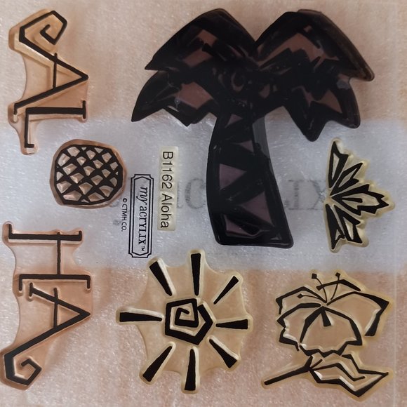 Aloha acrylic stamp set - Picture 1 of 1